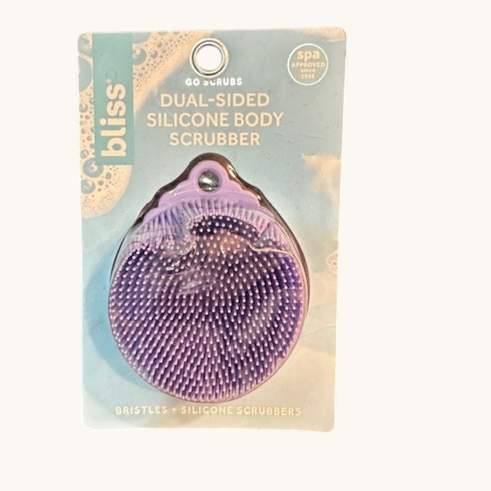 Bliss Go Scrubs Dual Sided Silicone Body Scrubber Lavender